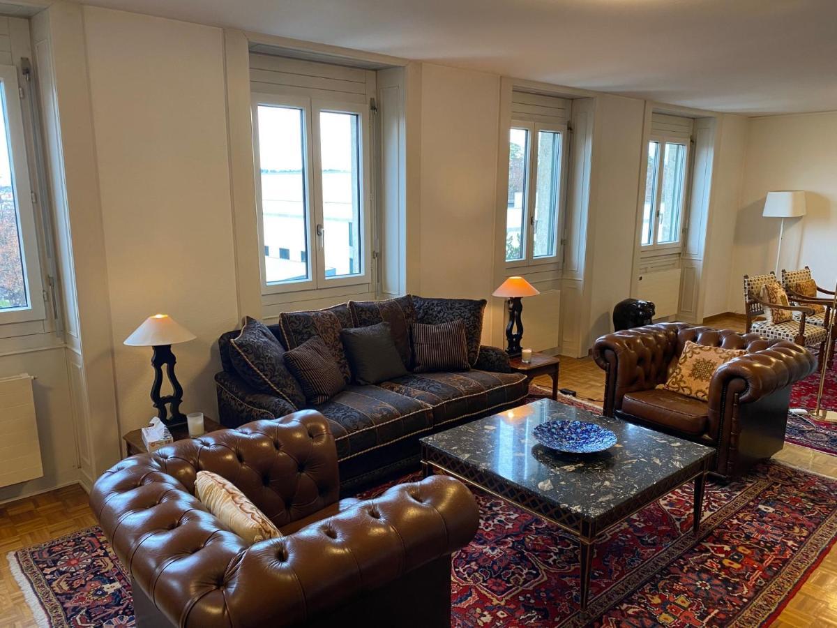 Geneve, Plein Centre,Belle Vue Lac, Splendide Et Grand Appartement Genebra Exterior foto