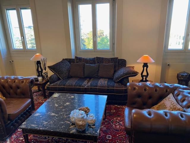 Geneve, Plein Centre,Belle Vue Lac, Splendide Et Grand Appartement Genebra Exterior foto