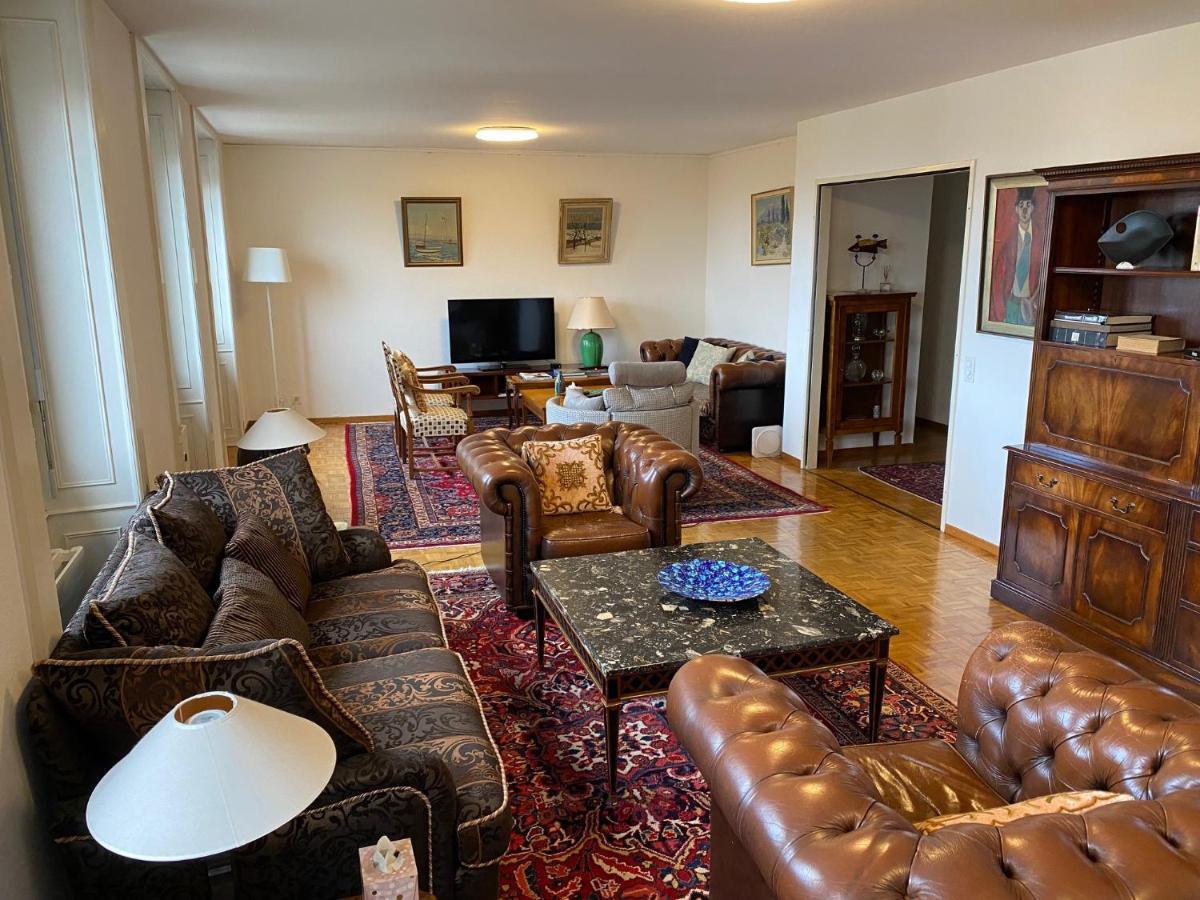 Geneve, Plein Centre,Belle Vue Lac, Splendide Et Grand Appartement Genebra Exterior foto